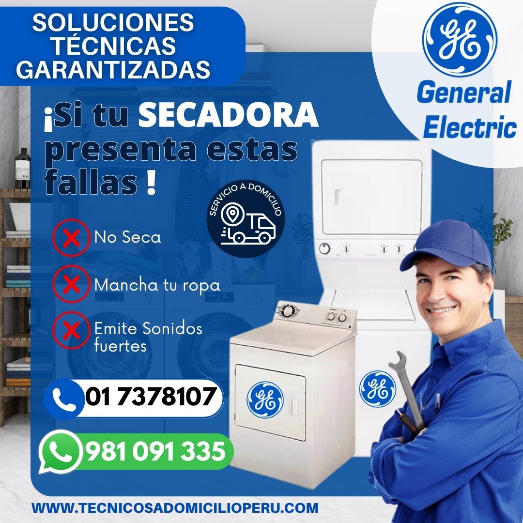 Solución Reparación de secadora General Electric 981091335-Chorrillos